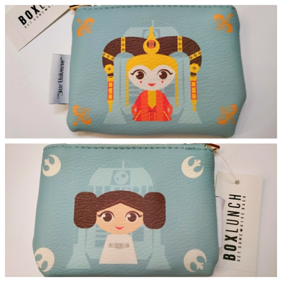 Star Wars Chibi Queen Amidala & Princess Leia Coin Purse BoxLunch Exclusive - Picture 4 of 4